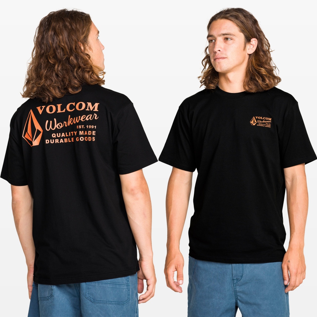 Streetwear Brand Tees - ワークウェア ボルコム アウトドア エクストリームスポーツ トレンドブランド グラフィックTシャツ